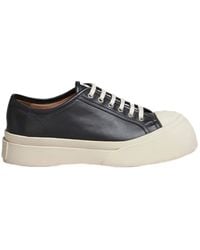 Marni - Pablo Leather Platform Sneakers - Lyst