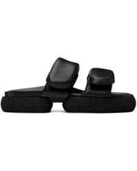 Dries Van Noten - Black Padded Sandals - Lyst