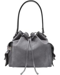 Acne Studios - Multipocket Suede Bucket Bag - Lyst