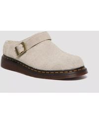 Dr. Martens - Isham Faux Shearling Lined Suede Slingback Mules - Lyst