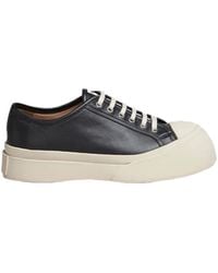 Marni - Pablo Leather Platform Sneakers - Lyst