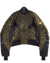 Mugler - Satin Bomber Jacket - Lyst