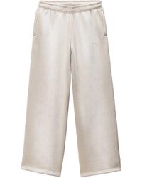Alexander Wang - Mid-Rise Sweatpants W/Allover Hotfix - Lyst