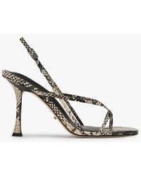 Tony Bianco - Lottie Ecru Snake Dress Sandal - Lyst