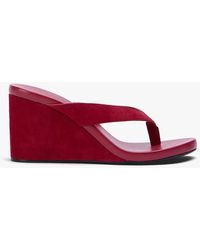 Tony Bianco - Avanti Scarlet Suede Casual Wedge - Lyst
