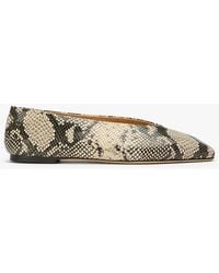 Tony Bianco - Brash Ecru Snake Casual Flat - Lyst