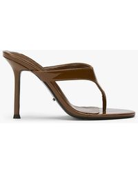 Tony Bianco - Dynasty Mocha Patent Dress Sandal - Lyst