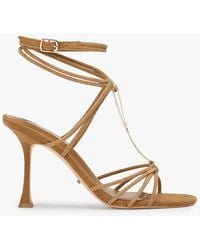 Tony Bianco - Lonnie Taupe Suede Dress Sandal - Lyst