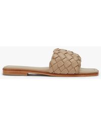 Tony Bianco Radar Natural Raffia Flat Sandal | Lyst