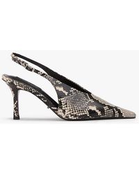 Tony Bianco Charlie Ecru Snake Dress Shoe in White | Lyst