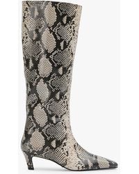 Tony Bianco - Evysa Ecru Snake Dress Boot Calf - Lyst