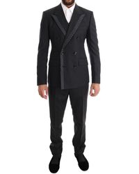 Dolce & Gabbana - Double Breasted 3 Piece Suit - Lyst