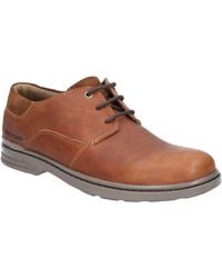Hush Puppies Max Hanston Classic Lace Up Shoe - Brown
