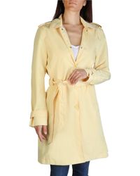 Tommy Hilfiger Trench Coat For Ww0ww24594 Yellow