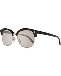 Bally By0012 Mirrored Oval Sunglasses - Multicolour