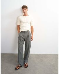 TOPMAN - Wide Leg Cargo Trouser - Lyst
