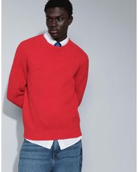 TOPMAN - Classic Fit Fisherman Knit Jumper - Lyst