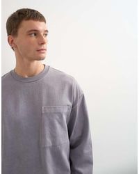 TOPMAN - Relaxed Fit Long Sleeve Heavyweight T-shirt - Lyst
