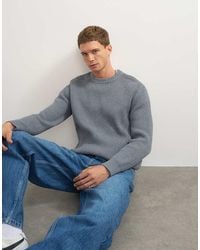 TOPMAN - Classic Fit Fisherman Knit Jumper - Lyst