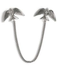 TOPMAN Ilver Swallow Collar Tip - Metallic