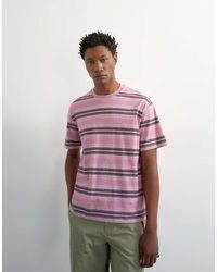 TOPMAN - Relaxed Fit Striped T-shirt - Lyst