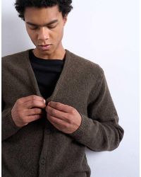TOPMAN - Regular Fit Knitted Cardigan - Lyst