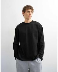 TOPMAN - Relaxed Long Sleeve Tee - Lyst