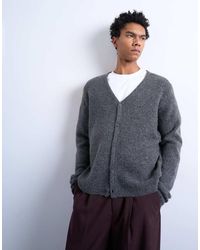 TOPMAN - Regular Fit Knitted Cardigan - Lyst