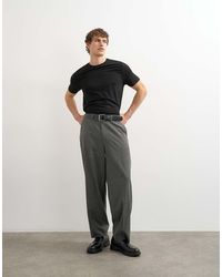 TOPMAN - Relaxed Fit Pinstripe Trouser - Lyst