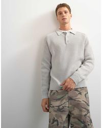 TOPMAN - Classic Fit Knit Polo Shirt - Lyst