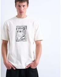 TOPMAN - Relaxed Fit T-shirt With Front And Back Mothers Keeper Print - Lyst