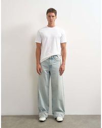 TOPMAN - Rigid baggy Fit Jeans With Turn-up Hem - Lyst