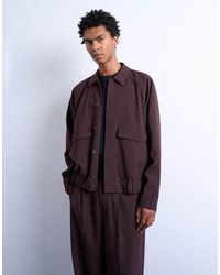 TOPMAN - Smart Harrington Jacket - Lyst