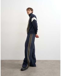 TOPMAN - baggy Fit Paneled Pique jogger - Lyst