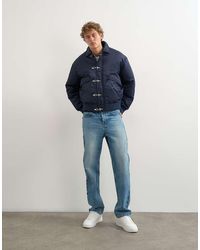 TOPMAN - Fireman Clasp Padded Bomber Jacket - Lyst