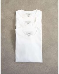 TOPMAN - 3 Pack Classic Fit T-shirt - Lyst