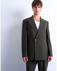 TOPMAN - Relaxed Wool Touch Suit Jacket - Lyst