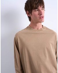 TOPMAN - Relaxed Fit Long Sleeve Raglan T-shirt - Lyst