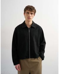 TOPMAN - Premium Boxy Fit Jersey Jacket - Lyst
