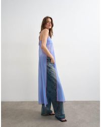 TOPSHOP - Organza Longline Cami - Lyst