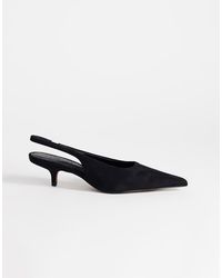 TOPSHOP - Ali Kitten Heel Sling Back Court - Lyst