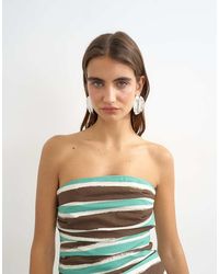 TOPSHOP - Co-ord Gathered Bandeau Top - Lyst