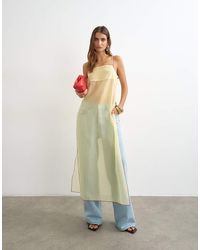 TOPSHOP - Sheer Organza Longline Cami - Lyst
