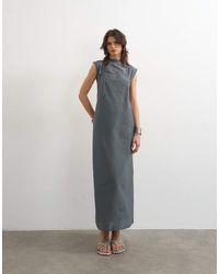 TOPSHOP - Short Sleeve Cami Layered Maxi Dress - Lyst
