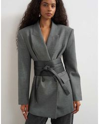 TOPSHOP - Tie Real Leather Waist Belt - Lyst