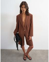 TOPSHOP - Oversized Slouchy Panel Blazer - Lyst