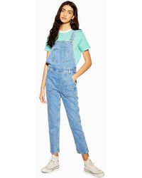 topshop jean jumpsuit