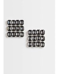 TOPSHOP - Eddie Square Statement Earrings - Lyst