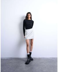 TOPSHOP - A Line Mini Skirt - Lyst