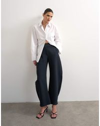 TOPSHOP - Tailored Barrel Trouser - Lyst
